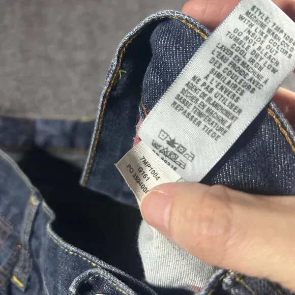 Lucky Brand 34/29 Mens Relaxed Straight Leg Jeans Denim Blue - Picture 9 of 12